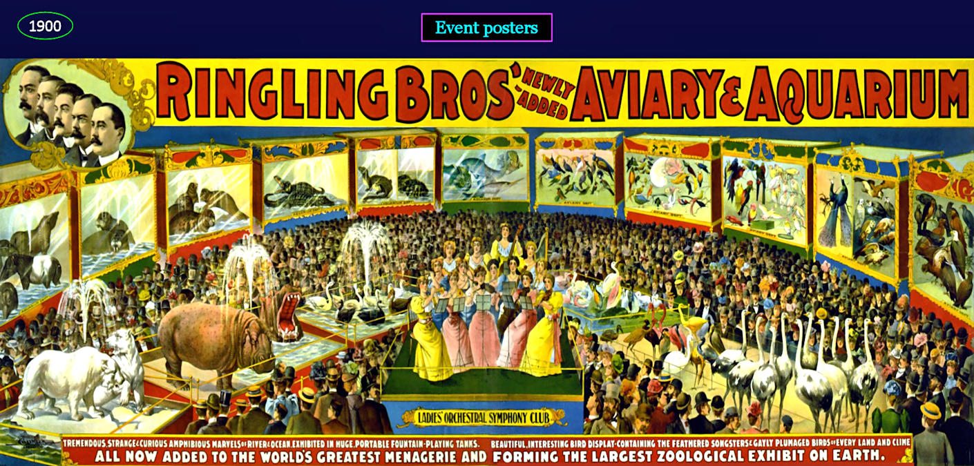Circus posters, 1900